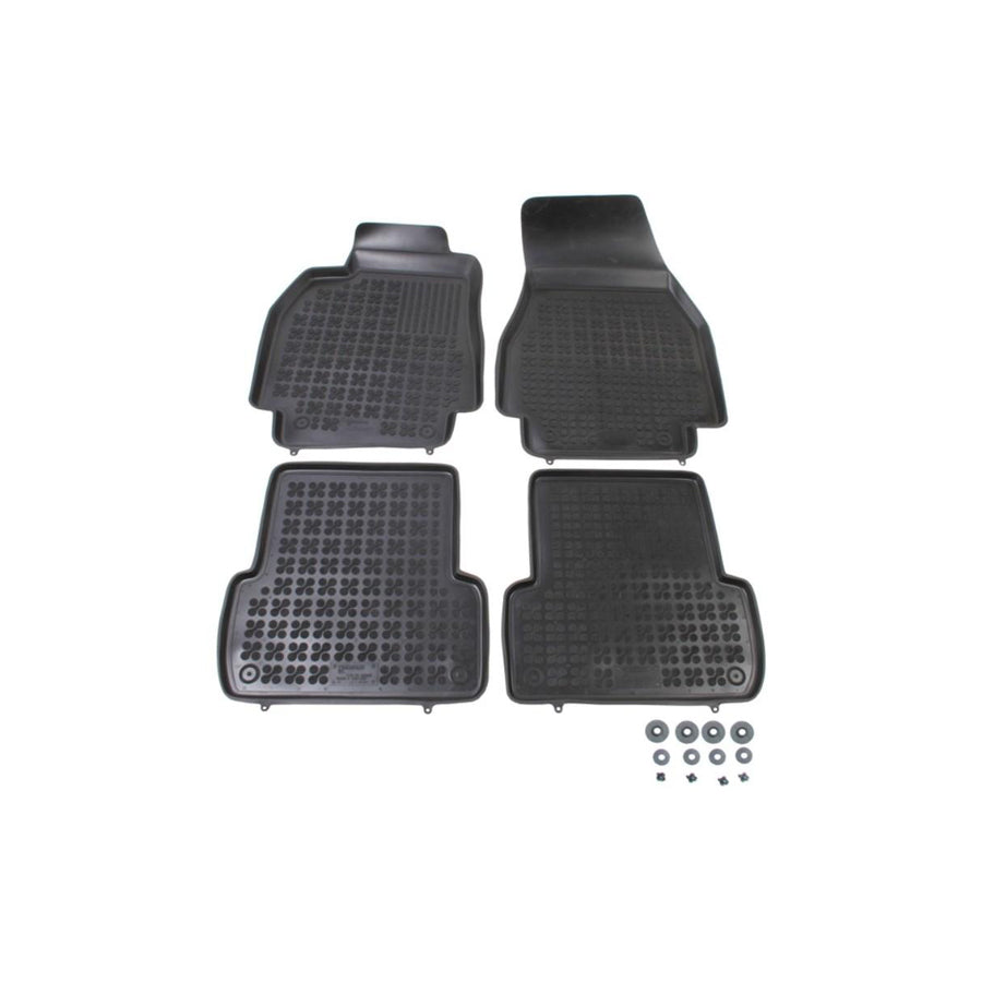 REZAW PLAST Tailored 201901 Floor mat set for RENAULT MEGANE Elastomer, Front and Rear, Quantity: 4, Black