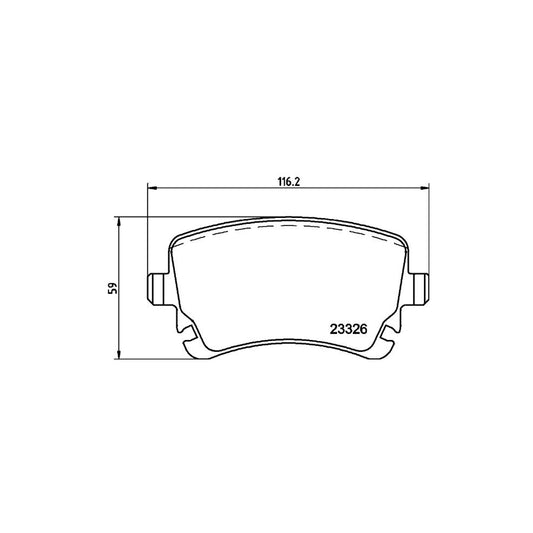 Hella 8DB 355 010 971 Brake Pad Set Not Prepared For Wear Indicator With Brake Caliper Screws With Accessories