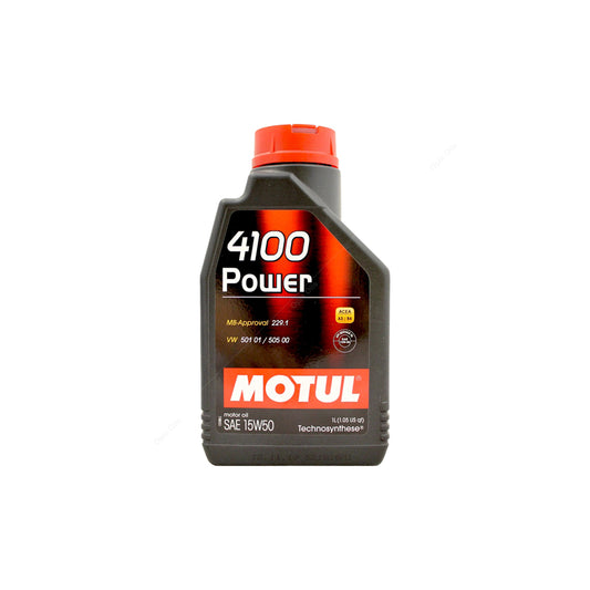 Motul 4100 Power 15w-50 Technosynthese Synthetic Car Engine Oil 1l
