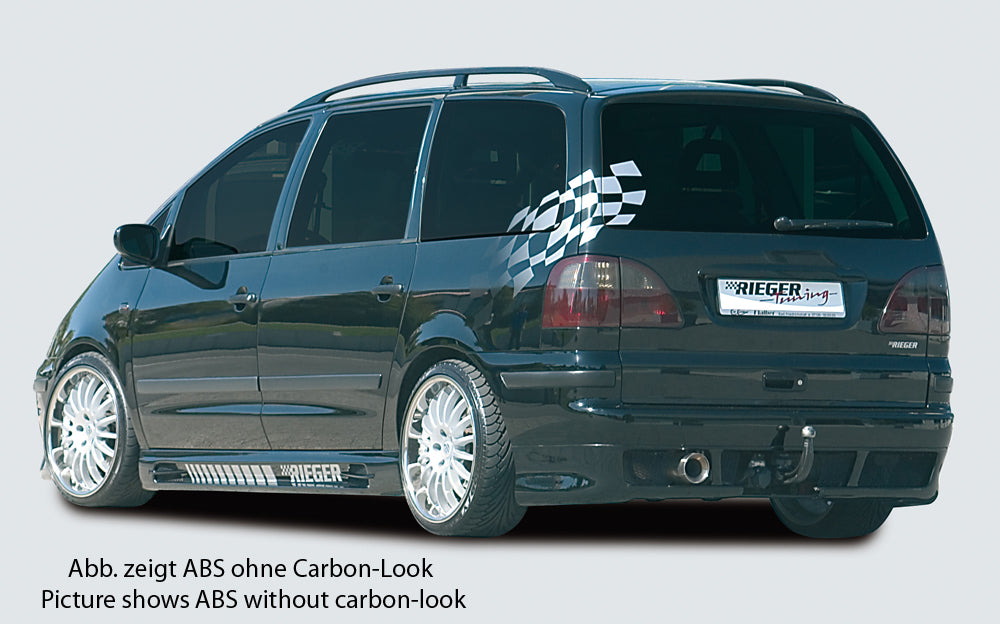 Rieger 00099719 Ford WGR 7MS 7M Alhambra, Galaxy & Sharan Right Side Skirt - Carbon-Look