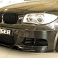 Rieger 00088124 BMW 1 Series E82 E88 Front Splitter - Glossy Black