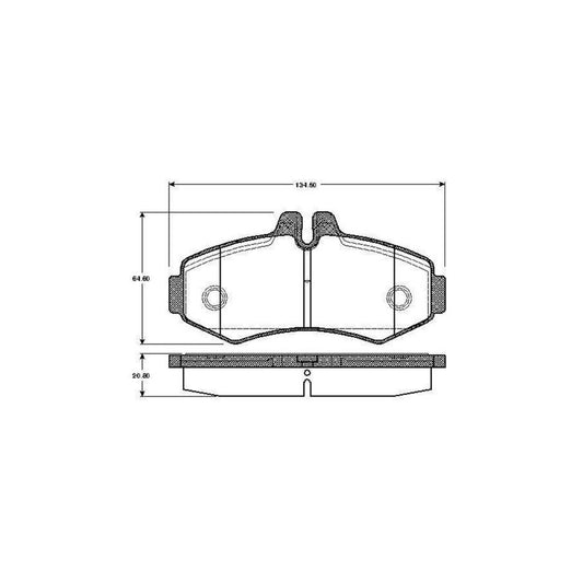 Bosch 0986Tb2045 Brake Pad Set Excl Wear Warning Contact