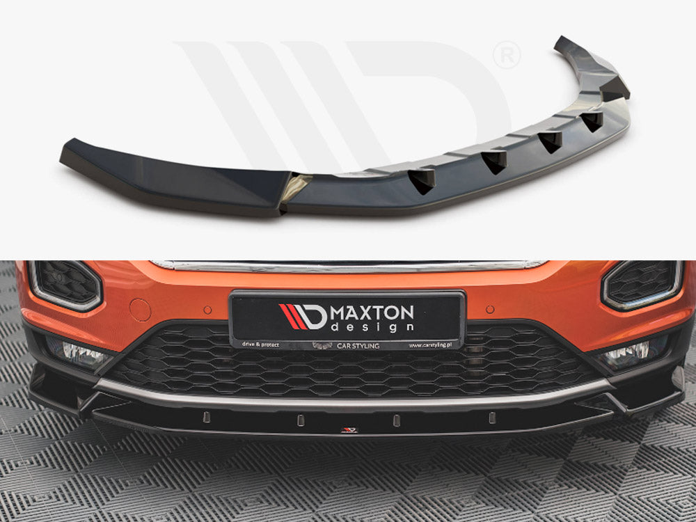 Maxton Design VW-T-ROC-1-FD2T Front Splitter V.2 VW T-roc MK1 | Duco Car Parts UK Car Parts