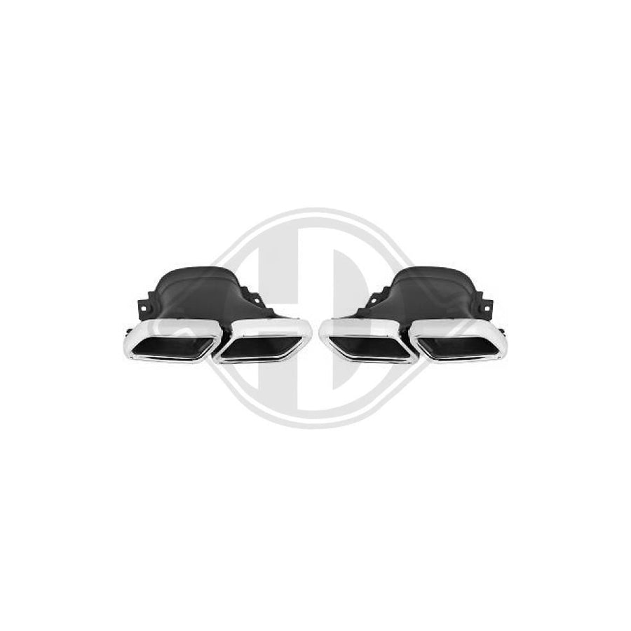 DIEDERICHS 4161800 Exhaust tip suitable for MERCEDES-BENZ E-Class Stainless Steel, Left, Right
