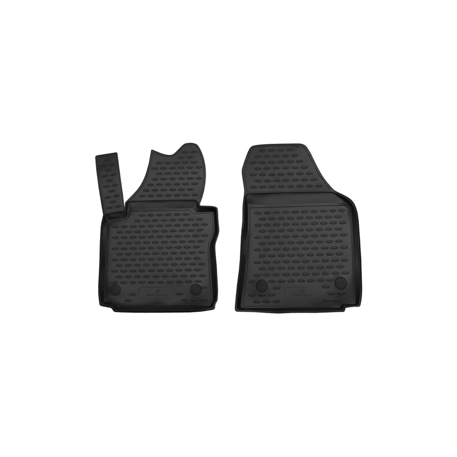 WALSER Tailored, XTR 75171 Floor mat set Elastomer, Front and Rear, Black