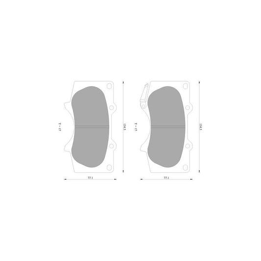 Bosch 0986Ab2392 Brake Pad Set With Acoustic Wear Warning BP2393N