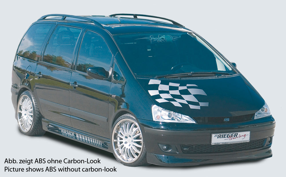 Rieger 00099719 Ford WGR 7MS 7M Alhambra, Galaxy & Sharan Right Side Skirt - Carbon-Look