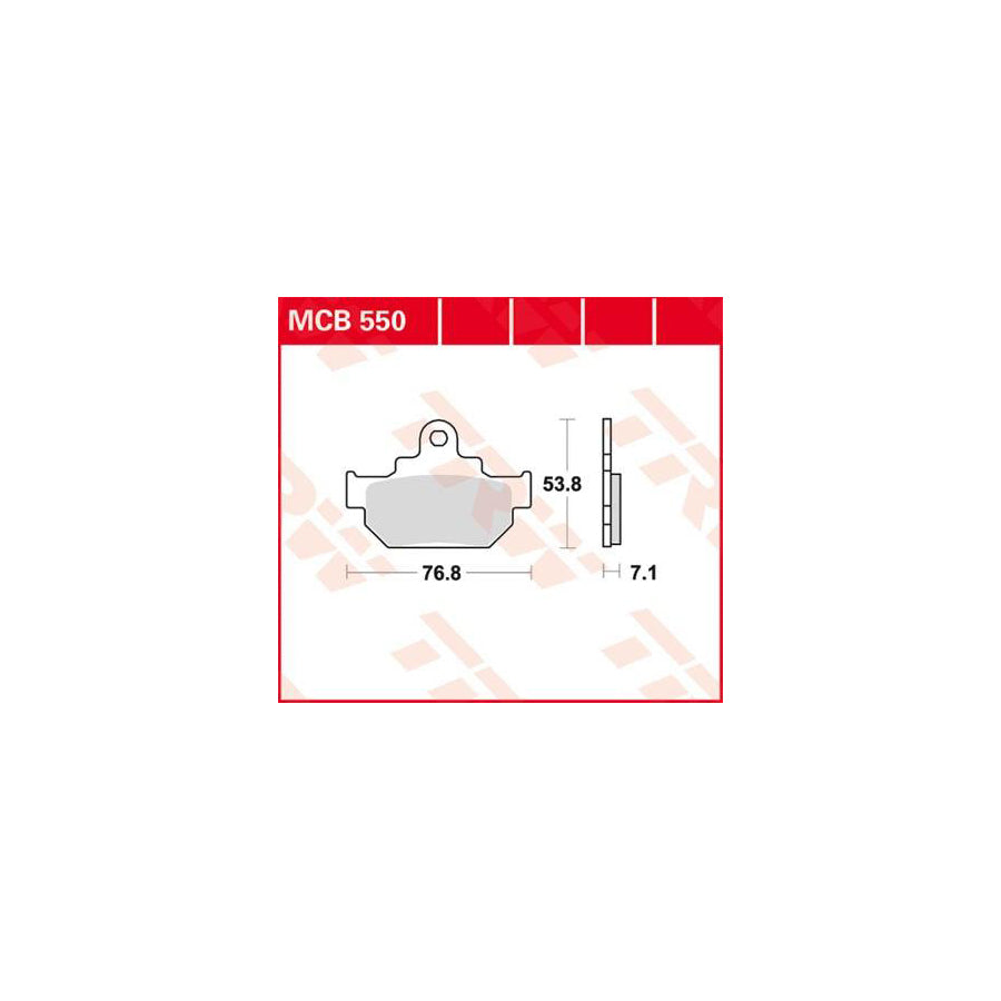 TRW Organic Allround Mcb550 Brake Pad Set