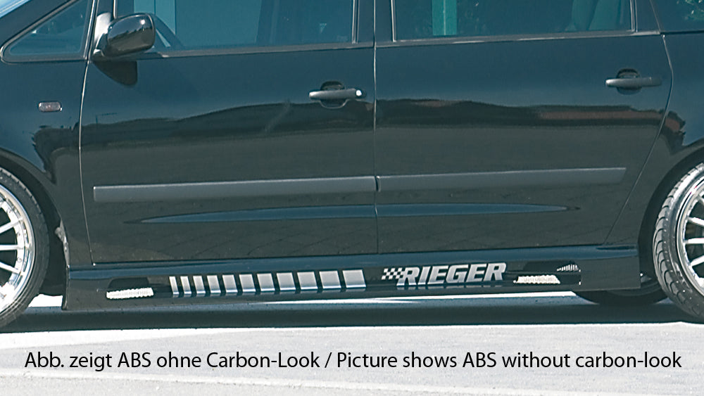 Rieger 00099719 Ford WGR 7MS 7M Alhambra, Galaxy & Sharan Right Side Skirt - Carbon-Look