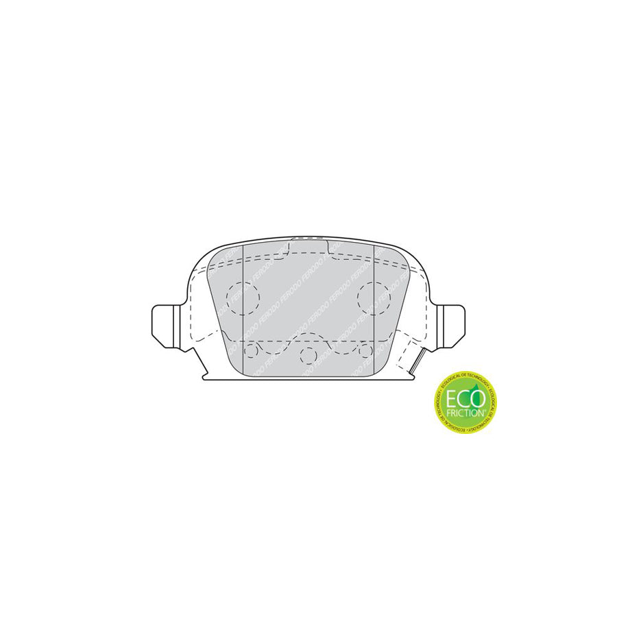 Ferodo Premier Eco Friction Fdb1472 Brake Pad Set With Acoustic Wear Warning With Brake Caliper Screws With Accessories