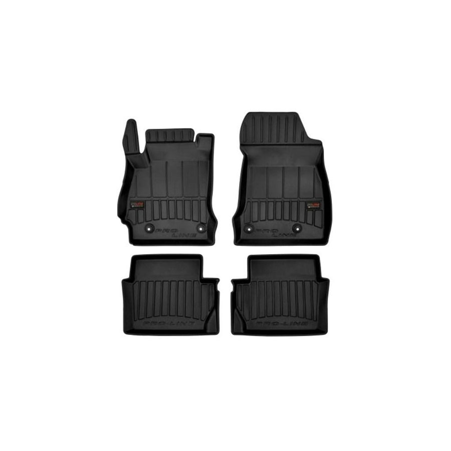 FROGUM Tailored 3D409248 Floor mat set for MAZDA 2 Hatchback (DE, DH) Elastomer, Front and Rear, Quantity: 4, Black, (LHD)