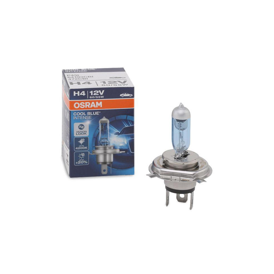 OSRAM COOL BLUE INTENSE 64193CBI Bulb, spotlight H4 12V 60/55W P43t 4200K Halogen