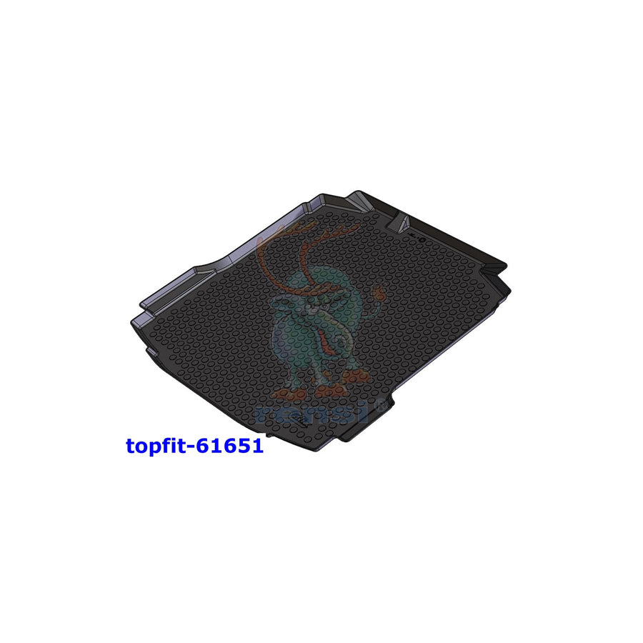 RENSI 61651 Car boot tray Elastomer
