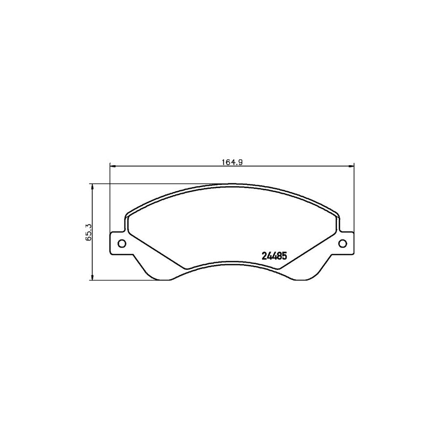 Hella 8DB 355 012 771 Brake Pad Set For Ford Transit Incl Wear Warning Contact With Accessories