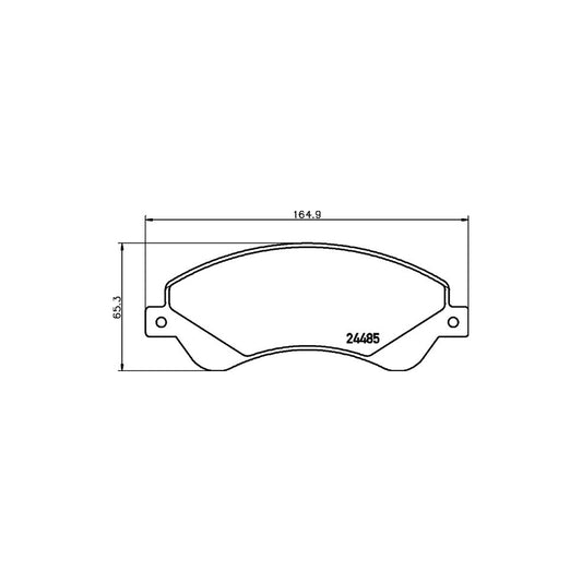 Hella 8DB 355 012 771 Brake Pad Set For Ford Transit Incl Wear Warning Contact With Accessories