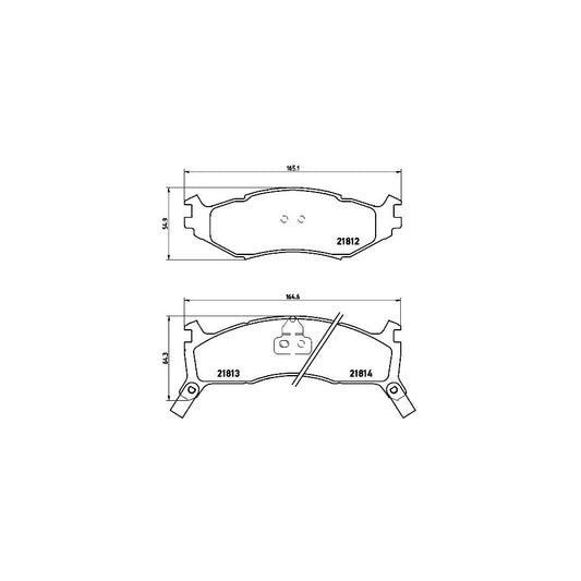 Brembo P 11 006 Brake Pad Set With Acoustic Wear Warning