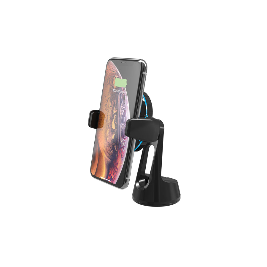 SCOSCHE MagicGrip, Window/Dash 8088 Car phone holder with ball joint, with wireless charger, windscreen, with USB plug (type C), universal 360?