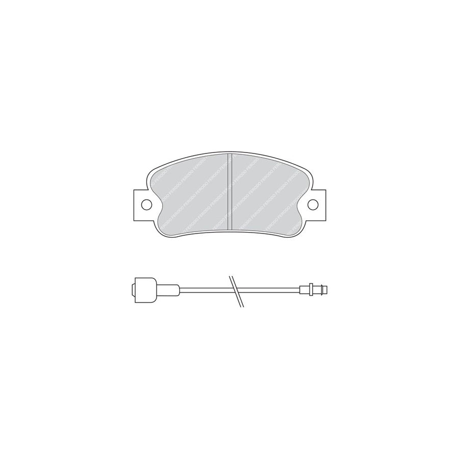 Ferodo Premier Fdb235 Brake Pad Set Incl Wear Warning Contact