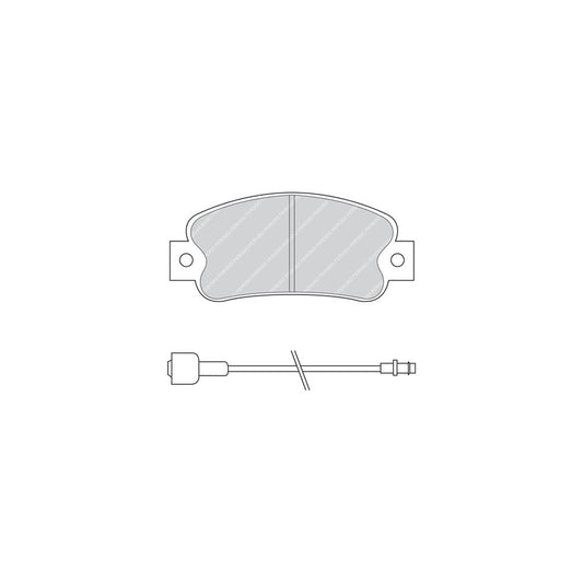 Ferodo Premier Fdb235 Brake Pad Set Incl Wear Warning Contact