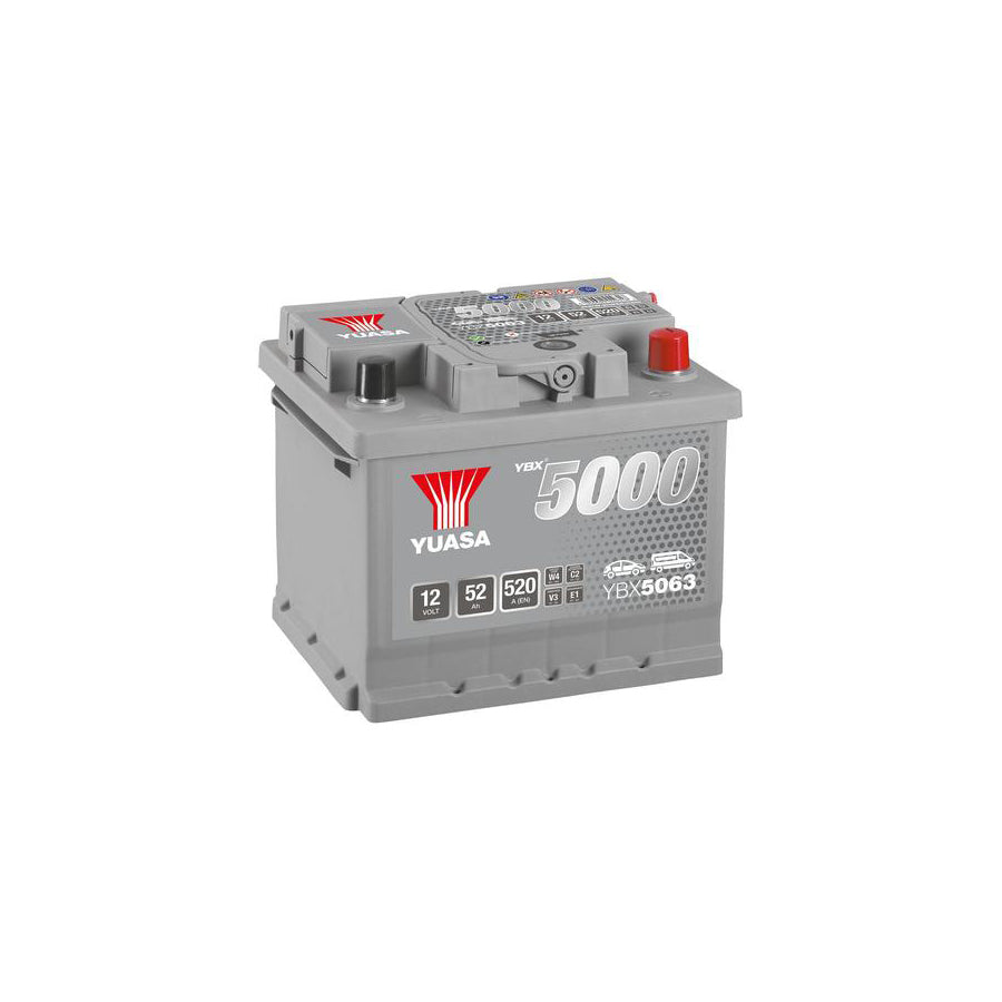 Yuasa YBX5063 12v 52Ah Silver High Performance SMF Battery