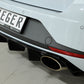 Rieger 00088130 SEAT 5F Leon Cupra Rear Diffuser for Original Tailpipe Left & RIght - Glossy Black