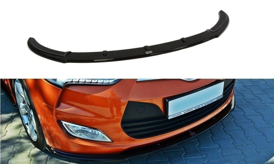 Maxton Design HY-VE-FD1T Front Splitter Hyundai Veloster MK1 | Duco Car Parts UK Car Parts