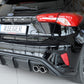 Rieger 00034205 Ford DEH Focus 4 Rear Diffuser for Twin Tailpipe Left & Right (Inc. Focus 4 ST) -  Matte Black