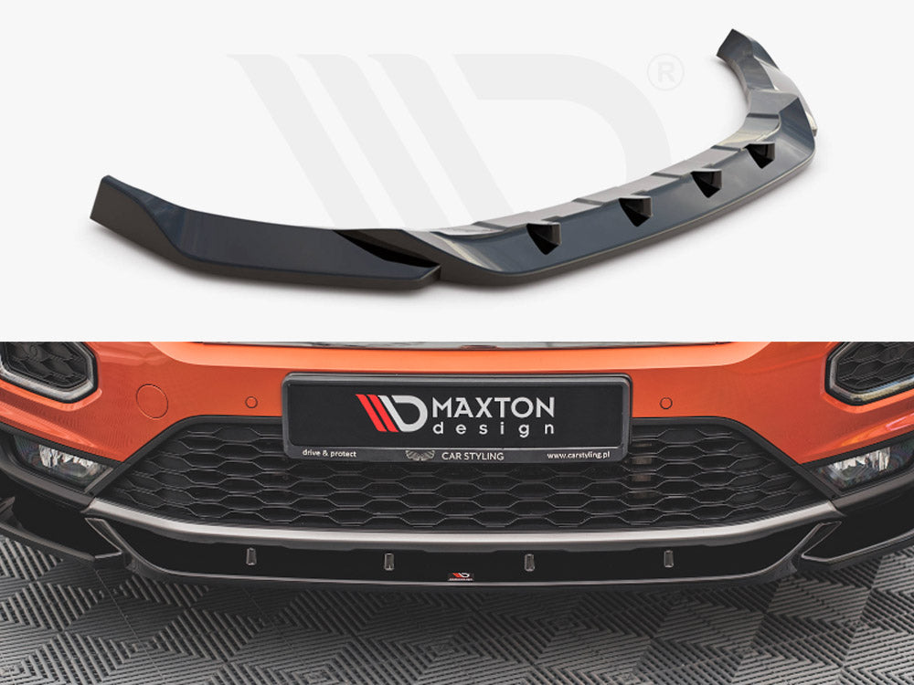 Maxton Design VW-T-ROC-1-FD1T Front Splitter V.1 VW T-roc MK1 | Duco Car Parts UK Car Parts