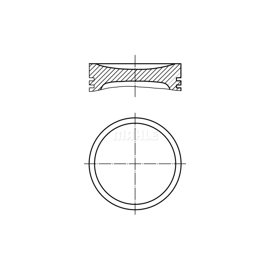 MAHLE ORIGINAL 003 94 01 Piston 63,75 mm, without cooling duct