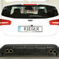 Rieger 00034205 Ford DEH Focus 4 Rear Diffuser for Twin Tailpipe Left & Right (Inc. Focus 4 ST) -  Matte Black