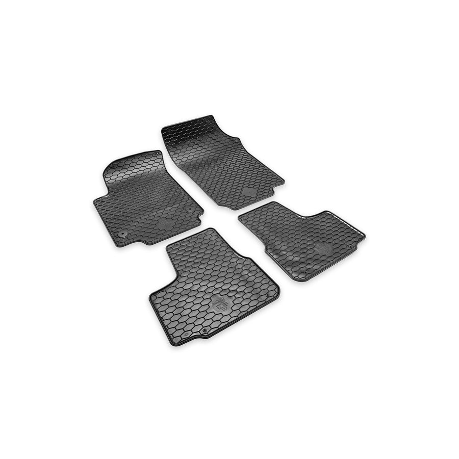 HEYNER PREMIUM OEM 737130 Floor mat set Elastomer, Quantity: 4, Black