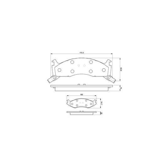 Bosch 0986424276 Brake Pad Set BP135