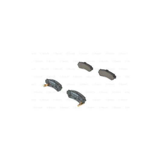 Bosch 0986424734 Brake Pad Set For Nissan Almera With Acoustic Wear Warning With Anti Squeak Plate BP444