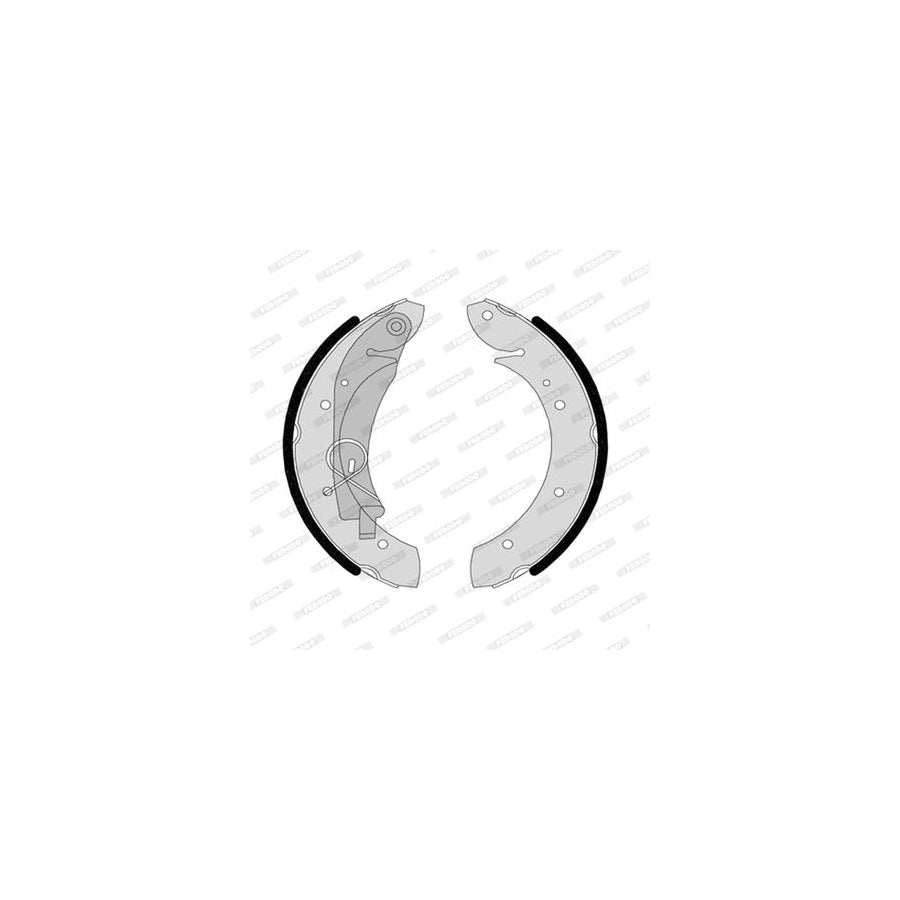 FERODO PREMIER FSB567 Brake Shoe Set with accessories