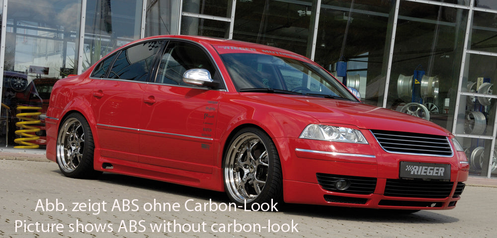 Rieger 00099739 VW 3BG 3B Passat Right Side Skirt - Carbon-Look