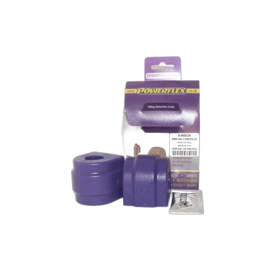 Powerflex PFF5-4602-24 BMW E39 E46 E85 Front Anti Roll Bar Bush 24mm (Inc. Z4 & M5) | Duco Car Parts UK Car Parts
