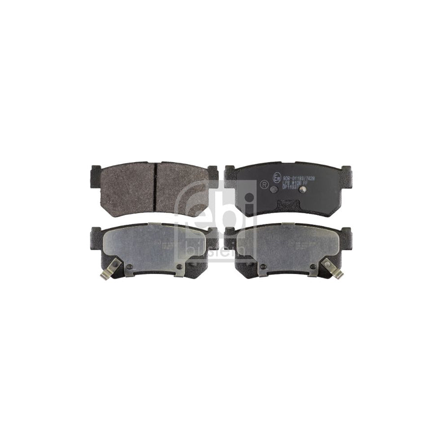 Febi Bilstein 170638 Brake Pad Set Rear Axle With Acoustic Wear Warning