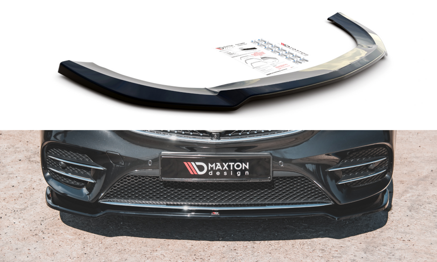 Maxton Design ME-V-447F-AMGLINE-FD4T Front Splitter V.4 Mercedes Benz V-Class AMG-Line W447 Facelift | Duco Car Parts UK Car Parts