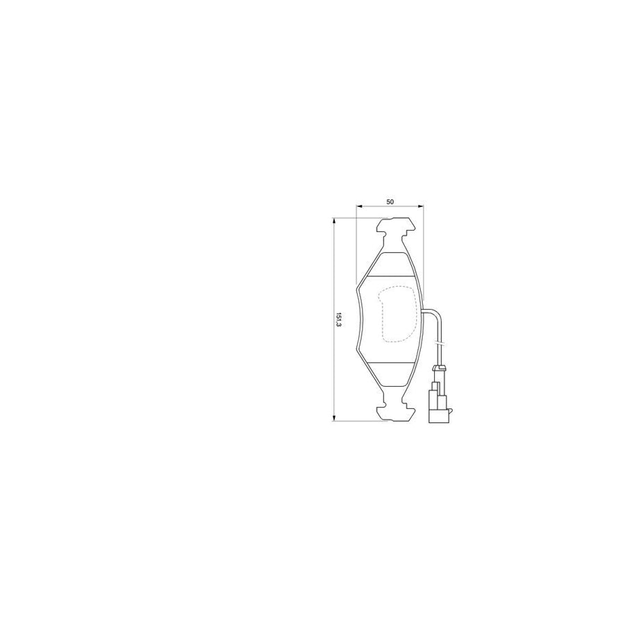Bosch 0986424543 Brake Pad Set For Fiat Palio I Weekend 178 With Integrated Wear Sensor With Anti Squeak Plate With Piston Clip BP294