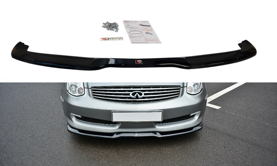Maxton Design IN-G35-C-FD1T Front Splitter V.1 Infiniti G35 Coupe | Duco Car Parts UK Car Parts