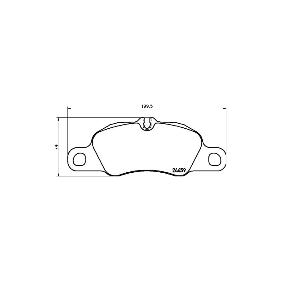 Hella 8DB 355 013 801 Brake Pad Set Prepared For Wear Indicator