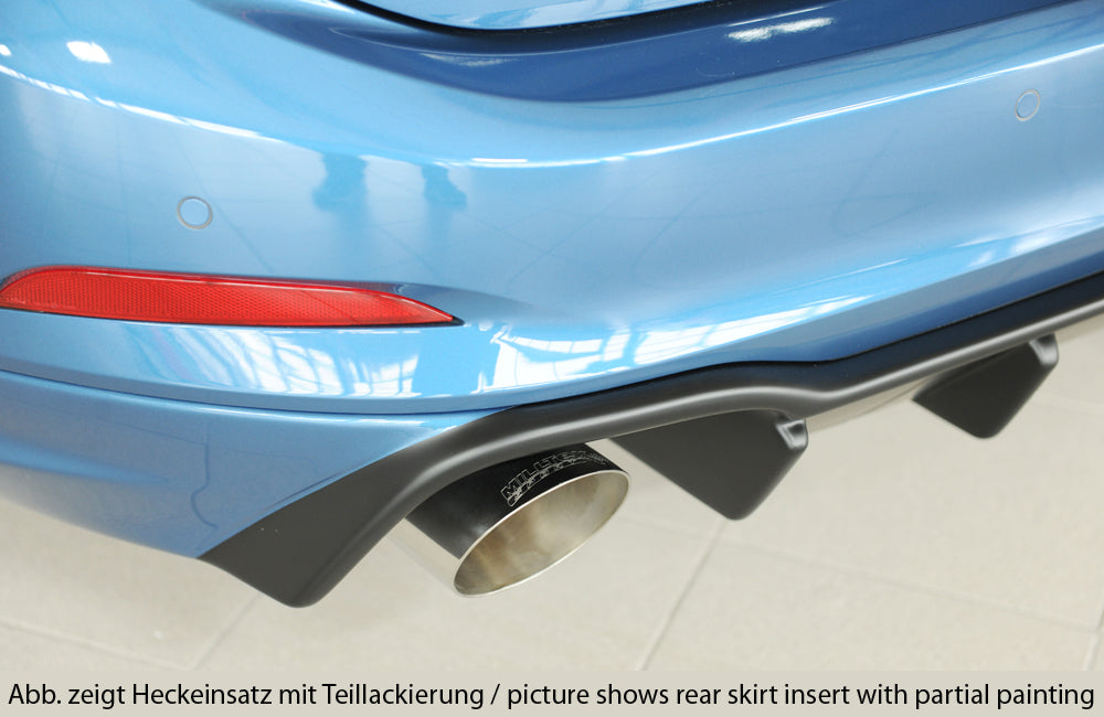 Rieger 00034212 Ford DEH Focus 4 Rear Diffuser for Sport Tailpipe Left & Right (Inc. Focus 4 ST) -  Matte Black