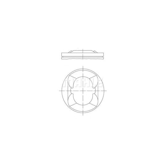 MAHLE ORIGINAL 0013800 Piston suitable for MERCEDES-BENZ S-Class 96,51 mm, with piston rings