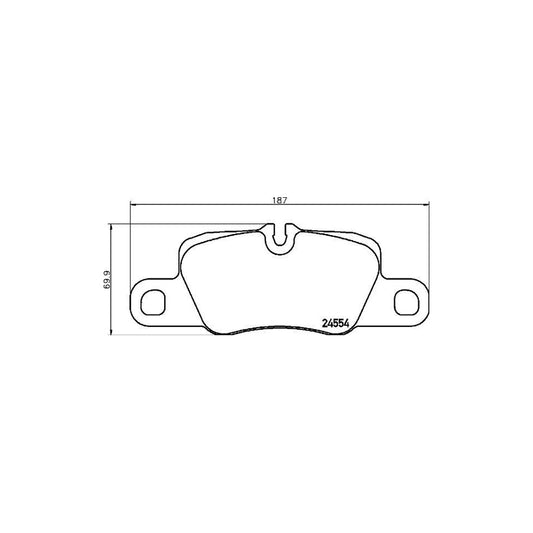 Brembo P 65 029 Brake Pad Set For Porsche Panamera Prepared For Wear Indicator