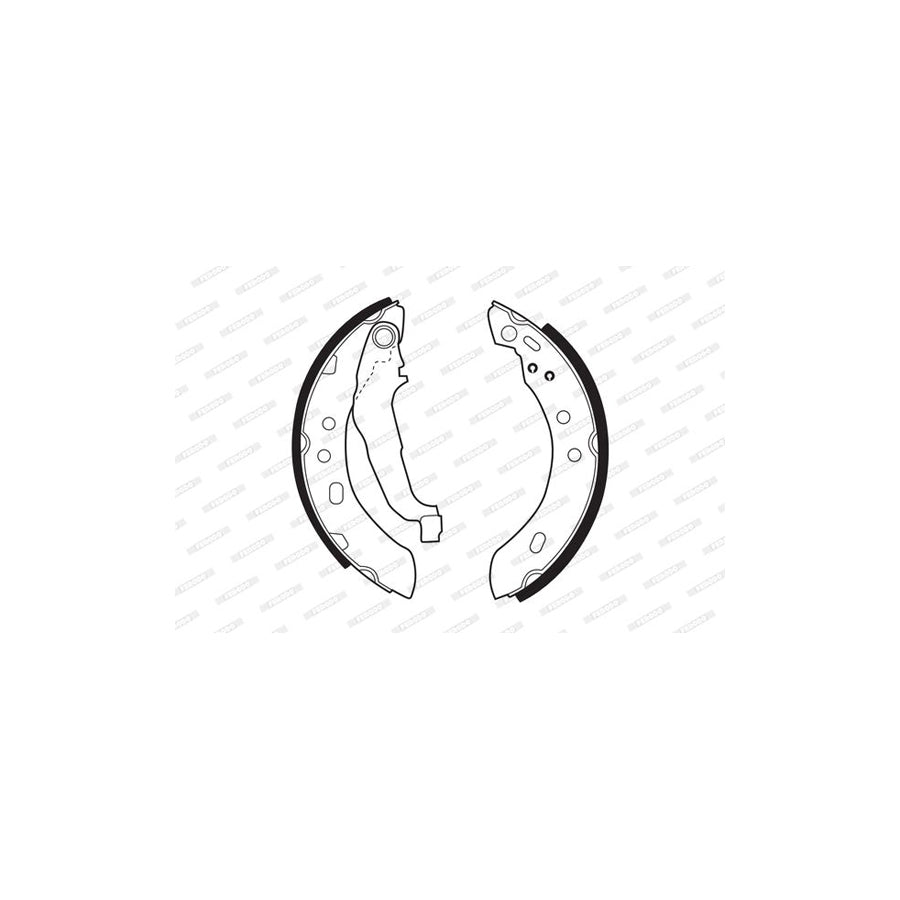 FERODO PREMIER FSB417 Brake Shoe Set with accessories