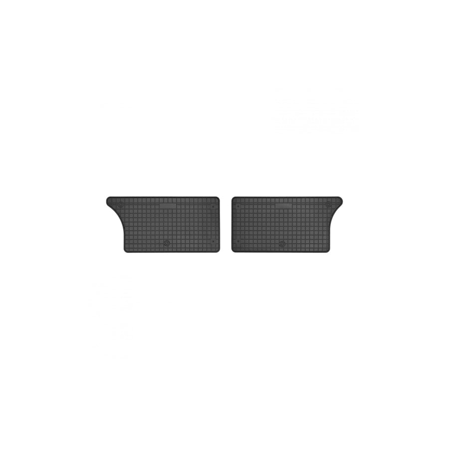 FROGUM Tailored 03117 Floor mat set Elastomer, Rear, Quantity: 2, Black, (LHD)