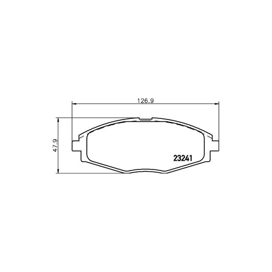 Hella 8DB 355 017 021 Brake Pad Set Not Prepared For Wear Indicator