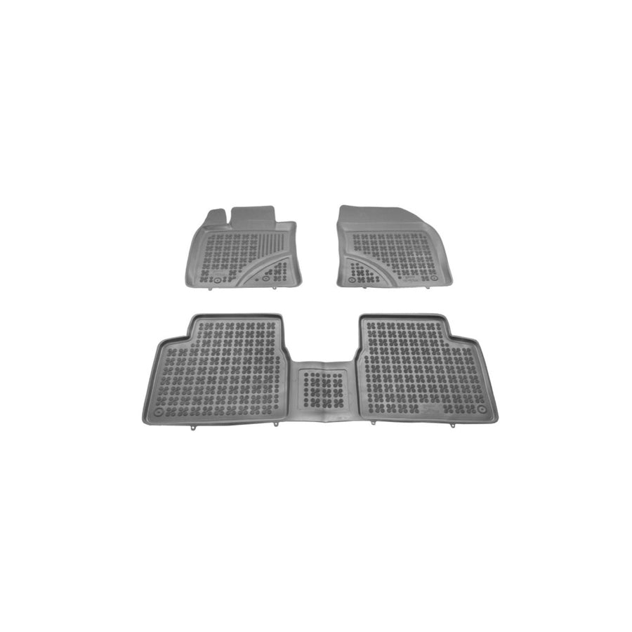 REZAW PLAST Tailored 201405 Floor mat set for TOYOTA AVENSIS Elastomer, Front and Rear, Quantity: 3, Black