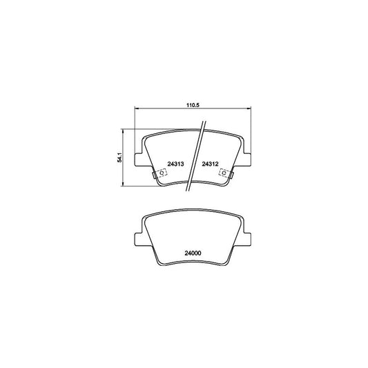 Hella 8DB 355 040 041 Brake Pad Set For Hyundai Santa Fe Incl Wear Warning Contact With Accessories