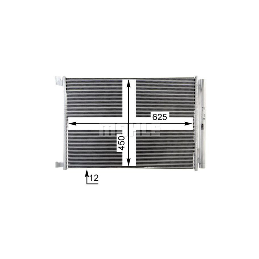 MAHLE ORIGINAL AC 188 000P Air conditioning condenser for PORSCHE 928 Coupe without dryer